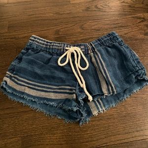 Denim style shorts